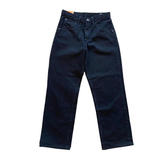 New Wrangler Youth‎ Straight Leg Loose Fit Black Jeans Denim Size 16 NWT School - Picture 1 of 6